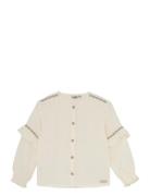 Shirt Longsleeve Ruffle Cream Daily 7