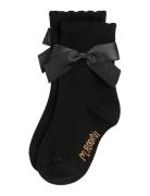 Satin Bow 1-Pack Socks Black Mini Rodini