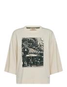 Mmsalmo O-3/4 Sleeve Tee Cream MOS MOSH