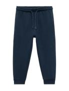 Cotton Jogger-Style Trousers Navy Mango