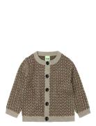 Baby Herringb Cardigan Beige FUB