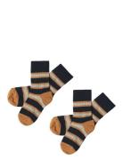 2-Pack Two-T Stripe Socks Navy FUB
