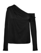 Cora Silk Blouse Black Ahlvar Gallery