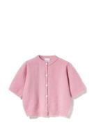 Kae Ss Knit Cardigan Pink Noella