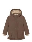 Matkastorio Fleece Lined Winter Jacket. Grs Brown MINI A TURE