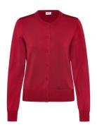 Glossy Knit Cardigan Red Filippa K