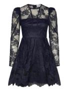 Leoni Lace Mini Dress Navy Malina