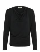 Vistamw Waterfall Blouse Black My Essential Wardrobe