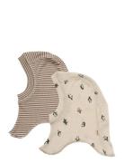 2 Wool Balaclava Felix Beige Wheat