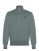 Half Zip Sweatshirt Blue Fred Perry