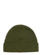 Essential Logo Knitted Beanie Khaki Superdry