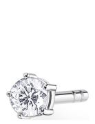 Single Ear Stud Small White St Silver Thomas Sabo
