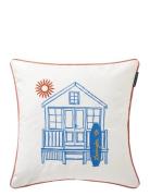 Beach House Organic Cotton Twill Pillow Cover White Lexington Home