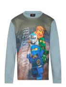 Lwtaffy 608 - T-Shirt L/S Blue LEGO Kidswear