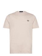 Crew Neck T-Shirt Cream Fred Perry