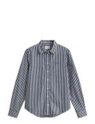 Reg Classic Poplin Striped Shirt Navy GANT