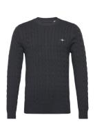 Classic Cable Knit Sweater Black GANT