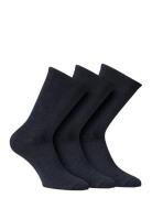 Knitted Merino Socks In 3-Pack Navy Alpacasocks&Co