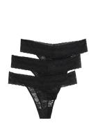 Brief Thong Low Lacey 3 Pack Black Lindex
