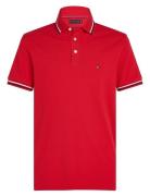Tipped Slim Fit Seasonal Polo Red Tommy Hilfiger