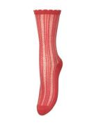 Crochia Cotta Sock Red Becksöndergaard