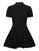 Zephyra Collar Mini Dress Black Bardot