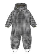 Baby Snowsuit Aop Black En Fant