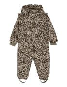Baby Snowsuit W. Frills Brown En Fant