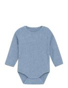 Body Ls Melange Rib Blue Fixoni