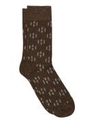 Vilhelm Socks Brown Mp Denmark