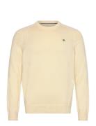 Casual Cotton C-Neck Cream GANT