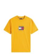 Linear Flag Graphic Tee Yellow Tommy Hilfiger