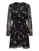 Careliza Life Ls O-Neck Dress Wvn Black ONLY Carmakoma