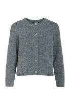 Vicheena O-Neck L/S Button Knit Cardigan Grey Vila