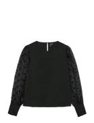 Vmalva Detail Ls Top Wvn Black Vero Moda