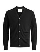 Jprblamerino Knit V-Neck Cardigan Black Jack & J S
