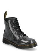 1460 J Black+Silver Nebula Glitter Black Dr. Martens