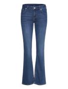 Low Embroidery Pocket Jeans Blue Bubbleroom