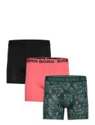 Cotton Stretch Boxer 3P Patterned Björn Borg