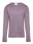 Tnlotus L_S Rib Tee Purple The New