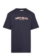 Graphic Ss T-Shirt Navy GANT