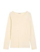 T-Shirts Long Sleeve Cream Marc O'Polo