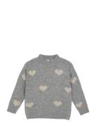 Knitted Sweater Heart Grey Daily 7