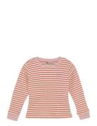 T-Shirt Longsleeve Stripe Pink Daily 7