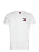 Tjm Slim Essential Flag Tee Ext White Tommy Jeans