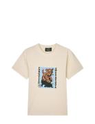 Cotton Jersey Sweathart Frode Tee Cream Mads Nørgaard