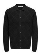 Onsmap Life Reg Cardigan Knit Black ONLY & SONS