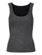 Carea Glitter S/L 2-Ways Top Jrs Noos Grey ONLY Carmakoma