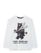 Knit T-Shirt White Boboli