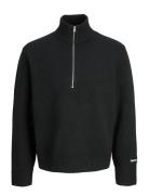 Jornorrebro Knit Half Zip Jnr Black Jack & J S